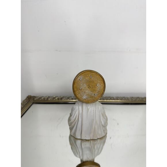 Vintage Our Lady Of Lourdes Statue , Madonna Figurine - Picture 5 of 10